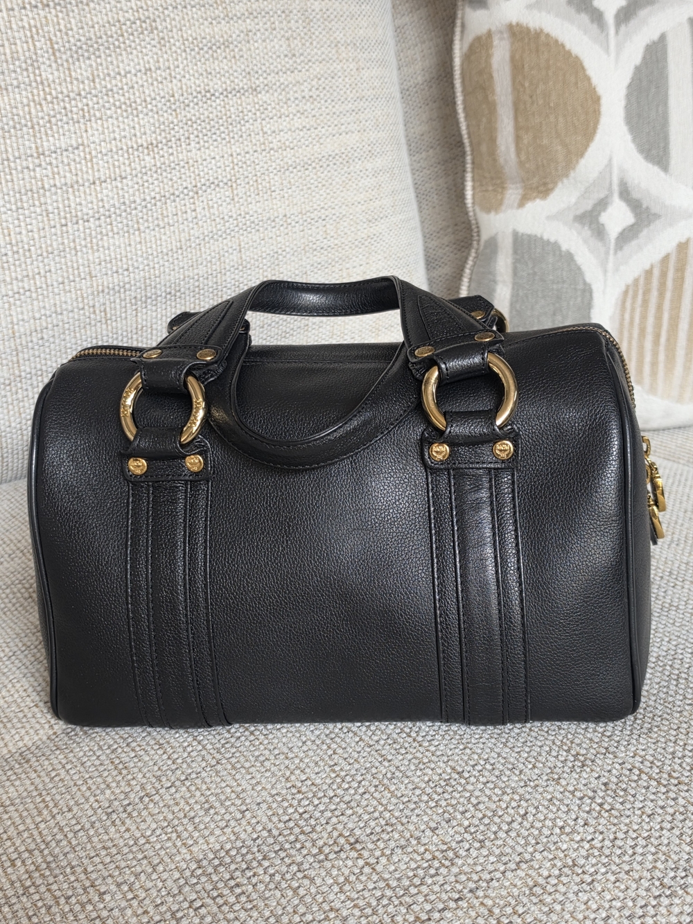 MCM Black Medium Boston Bag - Picture 4 of 11